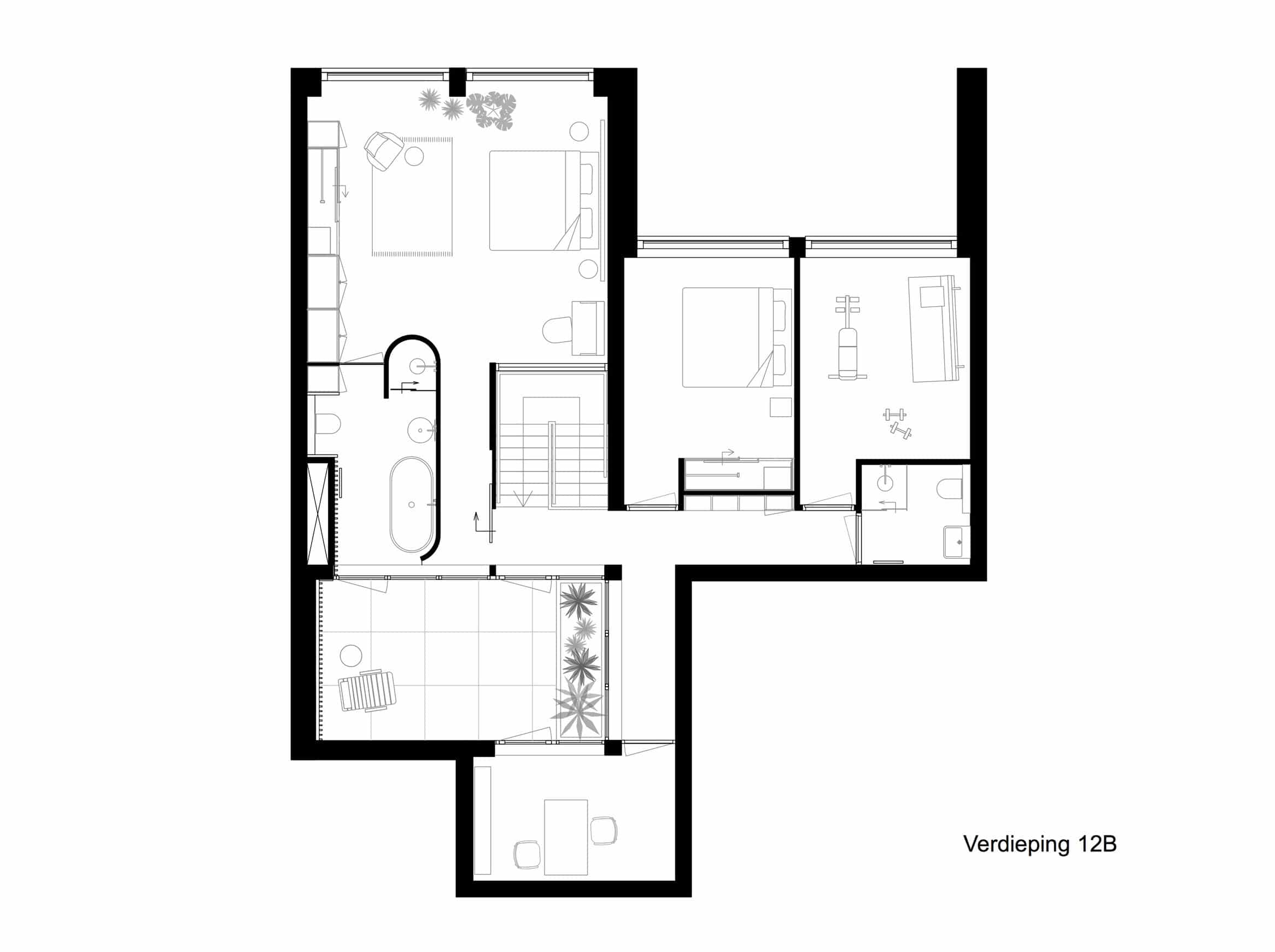 De Maasbode Topfloor high-end verd. 12B bergblick