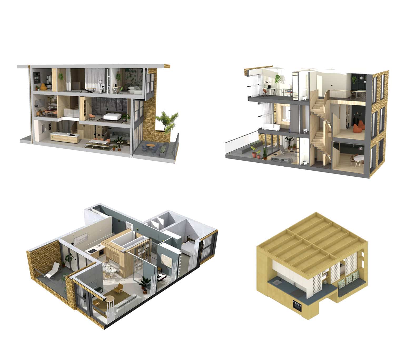 De Maasbode interieurarchitectuur richt zich met een grote woningvariatie op verschillende doelgroepen, van urban professional tot gezin.